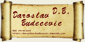 Daroslav Budečević vizit kartica